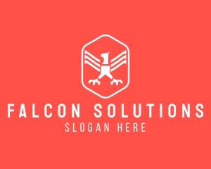 Eagle Claw Hexagon logo design