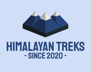 Himalayan - Blue Mountain Trekking logo design
