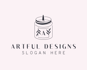 Scented Candle Spa logo design