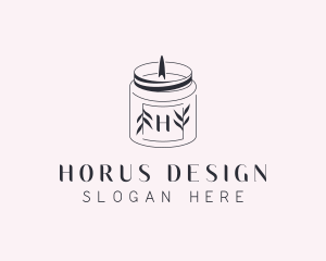 Scented Candle Spa logo design