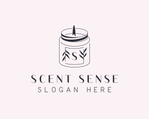 Scented Candle Spa logo design