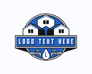Leak - Droplet Faucet Plumbing logo design