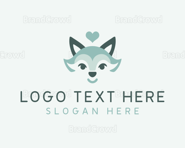 Heart Fox Pet Shop Logo