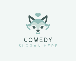 Pet Care - Heart Fox Pet Shop logo design