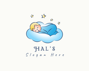 Baby Bedtime Cloud Logo