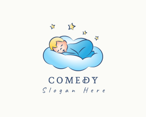 Baby Bedtime Cloud Logo