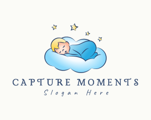 Pediatrician - Baby Bedtime Cloud logo design