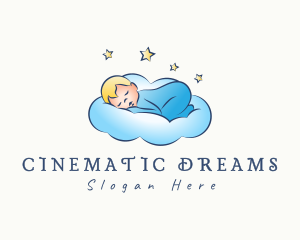 Baby Bedtime Cloud logo design