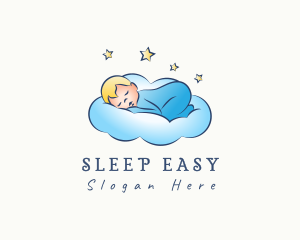 Baby Bedtime Cloud logo design