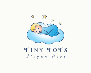 Babysitter - Baby Bedtime Cloud logo design