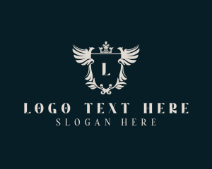 Shield - Regal Phoenix Heraldry logo design