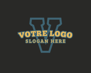 League - Sporty Athletic Varsity logo design