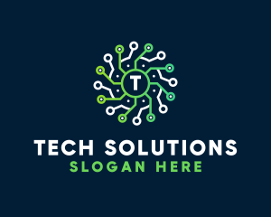 Technological - Circuit Tech Network logo design