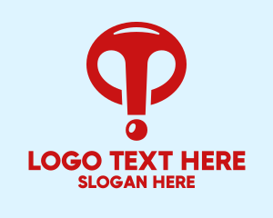 Red Exclamation Point  logo design