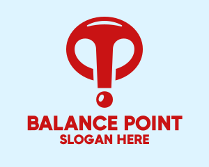 Red Exclamation Point  logo design