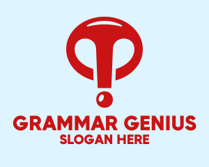 Grammar - Red Exclamation Point logo design