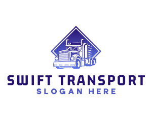 Truck Transport Vehicle logo design