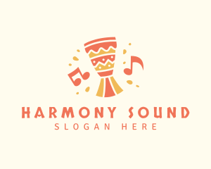 Sound - African Drum Sound logo design