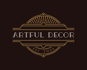 Elegant Art Deco logo design