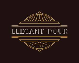 Elegant Art Deco logo design