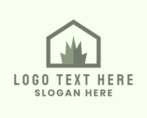 Garden Maintenance - Grass Garden House logo design