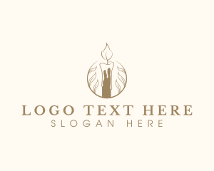 Vigil - Relaxation Candle Massage logo design