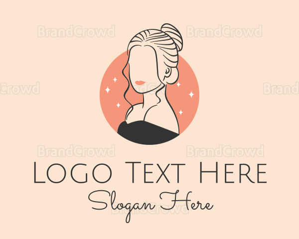 Female Hair Beauty Logo