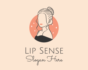 Lip - Female Hair Beauty logo design