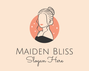 Maiden - Female Hair Beauty logo design