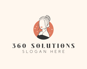 Female Hair Beauty logo design