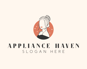 Female Hair Beauty logo design