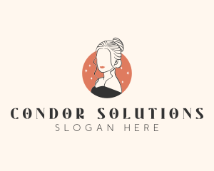 Female Hair Beauty logo design