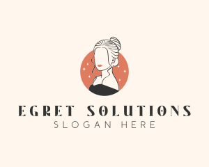 Female Hair Beauty logo design