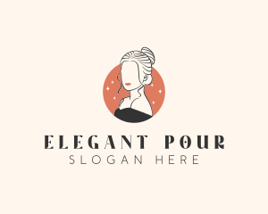 Female Hair Beauty logo design