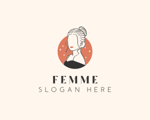 Female Hair Beauty logo design