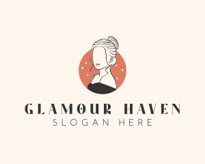 Female Hair Beauty logo design