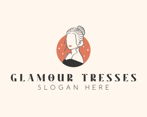 Female Hair Beauty logo design