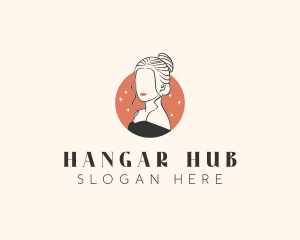 Female Hair Beauty logo design