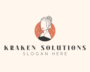 Female Hair Beauty logo design