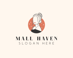 Female Hair Beauty logo design