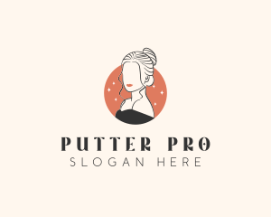 Female Hair Beauty logo design