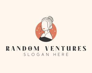 Female Hair Beauty logo design