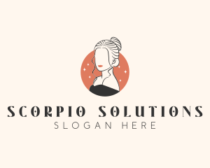 Female Hair Beauty logo design