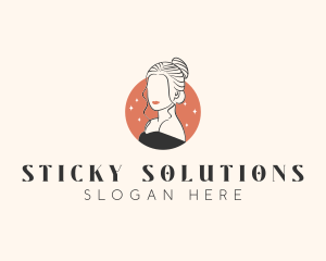 Female Hair Beauty logo design