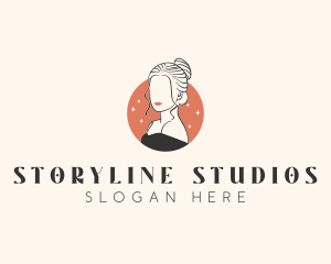 Female Hair Beauty logo design