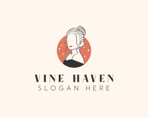 Female Hair Beauty logo design