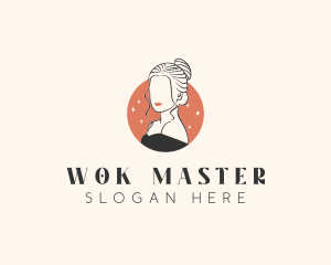 Female Hair Beauty logo design