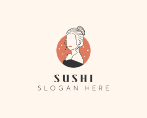 Female Hair Beauty logo design