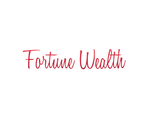Fortune - Elegant Chic Calligraphy logo design