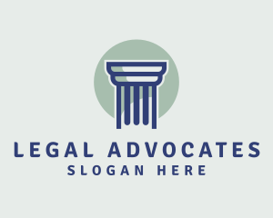 Modern Legal Pillar logo design